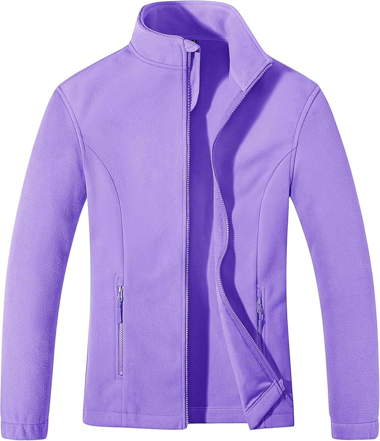 MAGCOMSEN Women's Fleece Jacket Zip Up Coat for Winter Wear