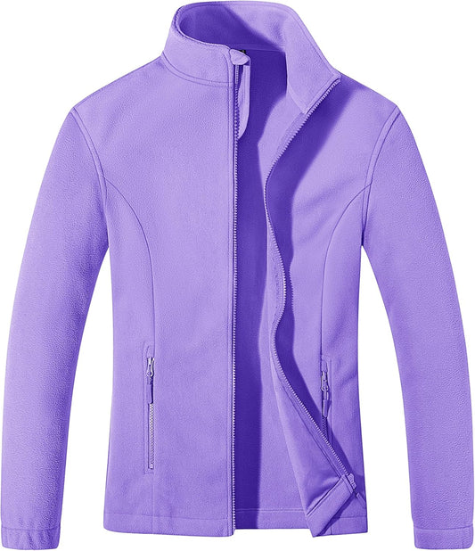 MAGCOMSEN Women's Fleece Jacket Zip Up Coat for Winter Wear