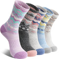 5 Pairs EBMORE Merino Wool Hiking Socks - Ultimate Warmth for Winter