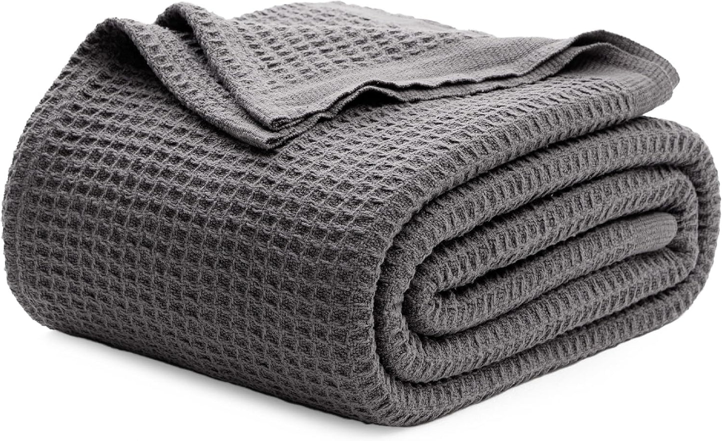 Bedsure Gentlesoft 100% Cotton Blanket Queen Size for Cozy Nights
