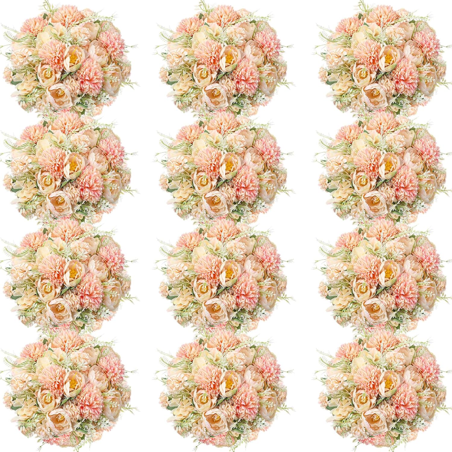 Artificial Peonies Silk Flowers for Wedding Table Centerpiece