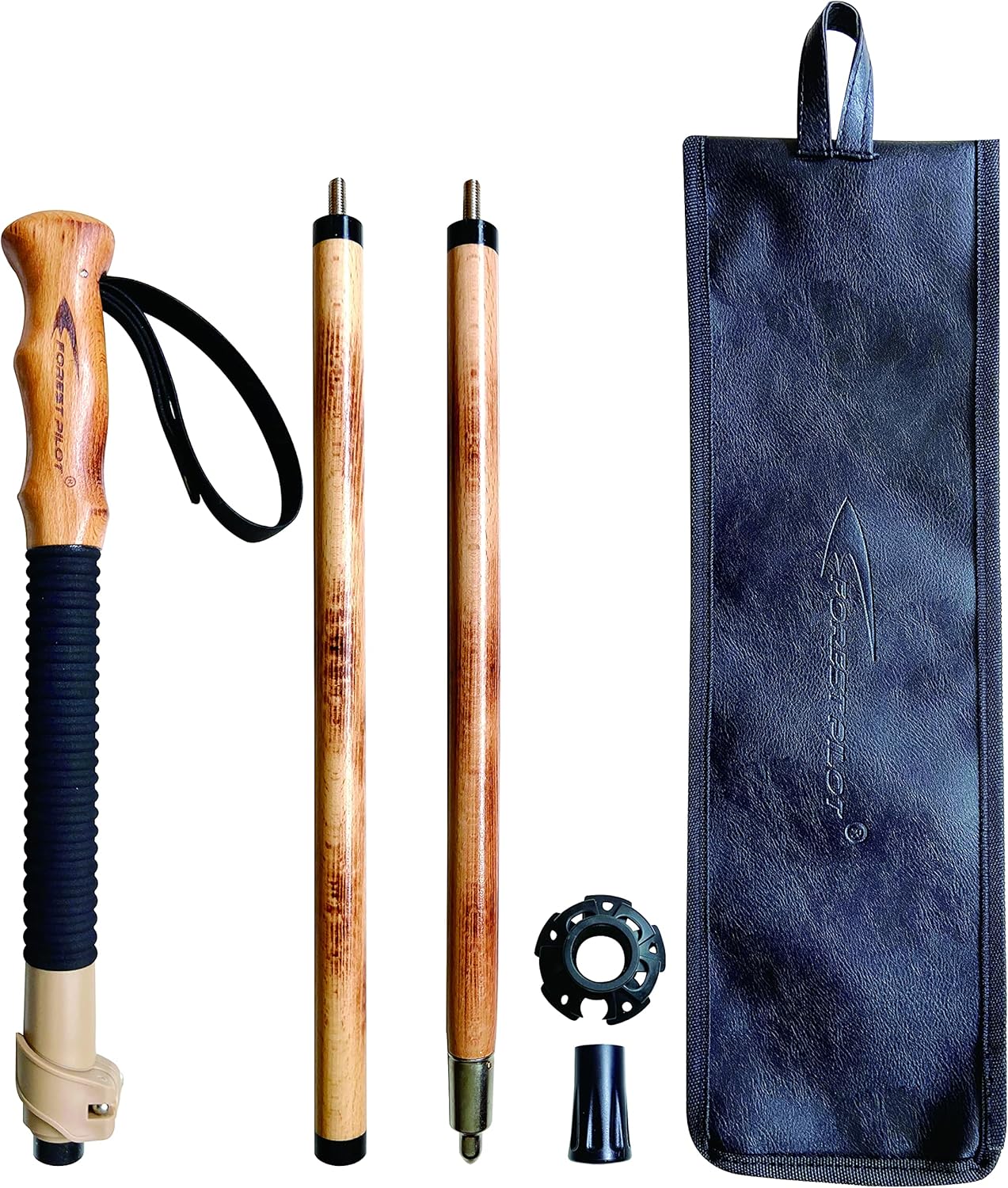 Forest Pilot Trekking Pole - Strong Wood, Quick Adjust Lock