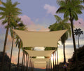 6 ft x 10 ft Sand Beige Rectangle Sun Shade Sail - UPF50