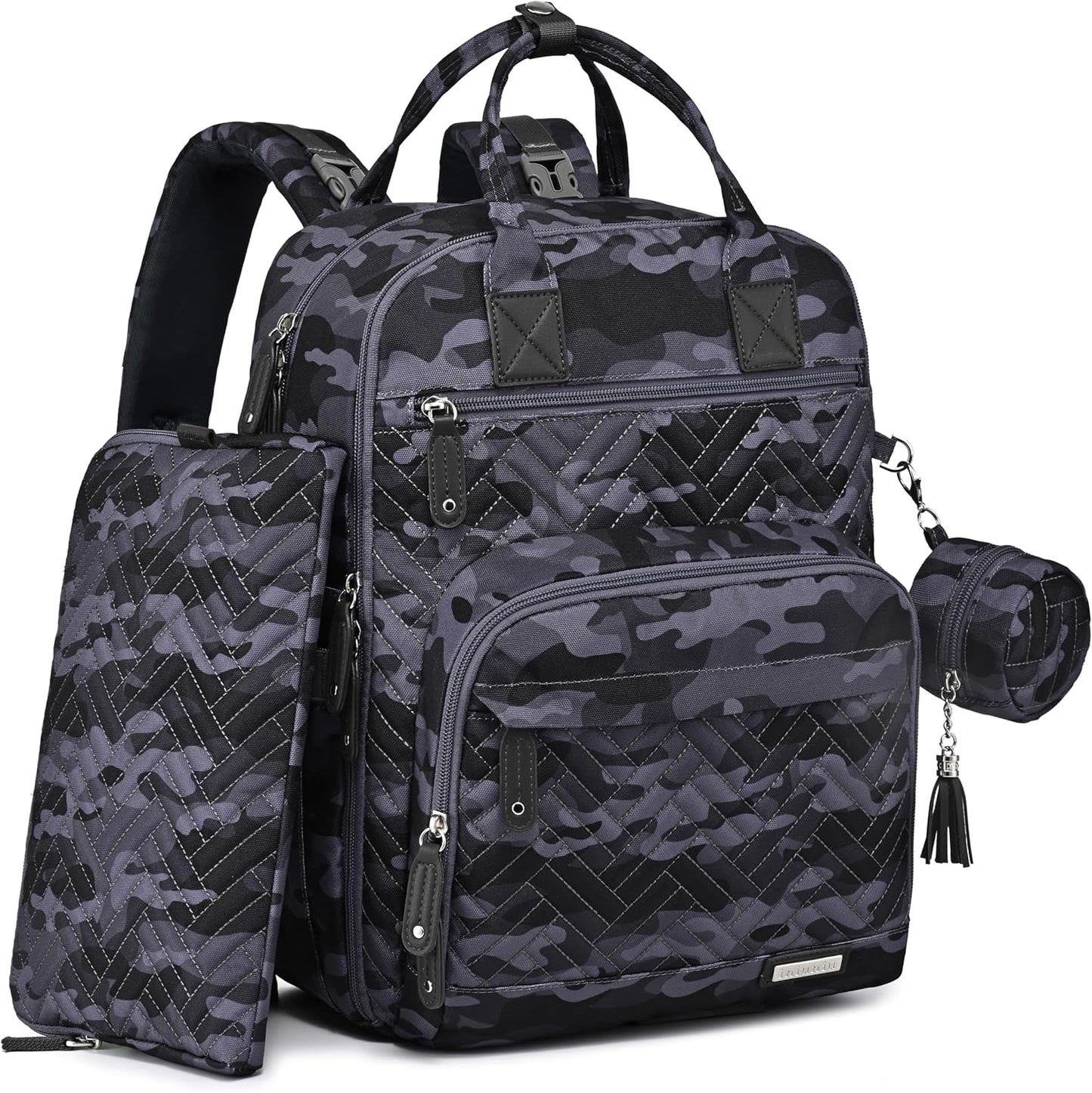 iniuniu Diaper Bag Backpack: 4 in 1 Large Unisex Baby Bag