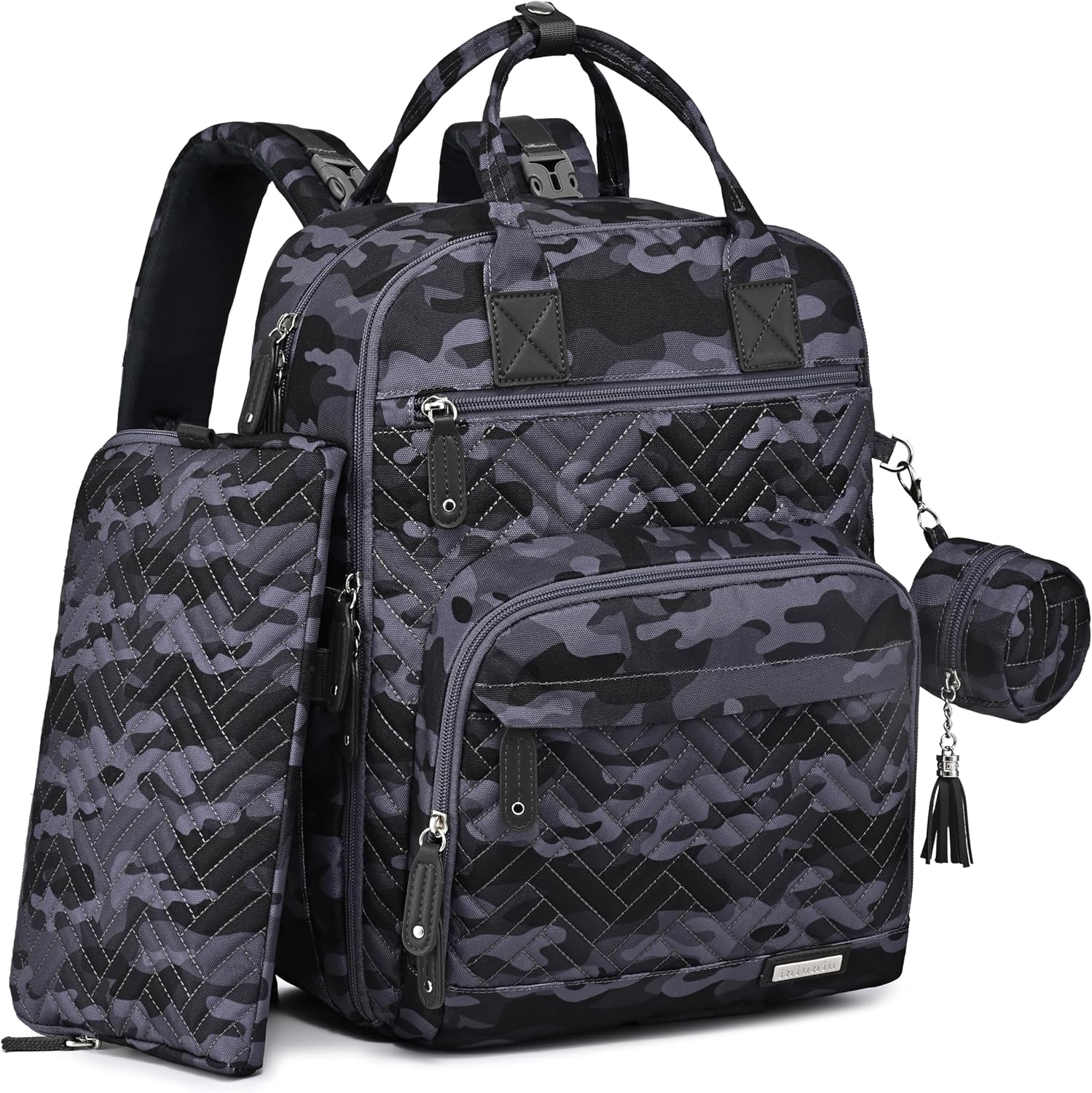 iniuniu Diaper Bag Backpack: 4 in 1 Large Unisex Baby Bag