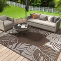 Tropical Outdoor Rug 6x9 Reversible Waterproof Patio Rug - Quick Dry