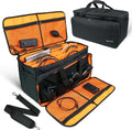 DJ Gig Bag with Detachable Dividers & Padded Laptop Pouch - Orange