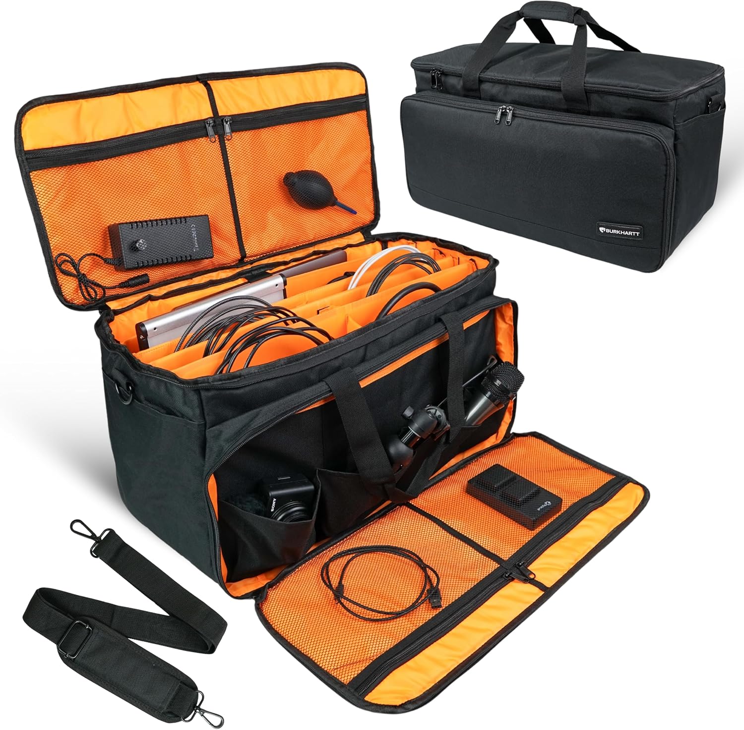 Dj Gig Bag with Detachable Dividers for Easy Organization