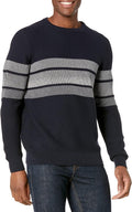 Men's 3D Colorblock Jacquard Pullover Sweater - Seamless Comfort