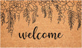 Floral Vine Welcome Doormat (24 x 36) - Durable All-Season Mat
