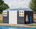 12x10 FT Heavy-Duty Metal Shed for Outdoor Storage Solutions