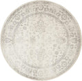 Adirondack 11 ft Round Area Rug - Ivory & Sage Distressed