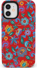 Casely iPhone 12 Mini Case Painted Flowers - Bold Protection