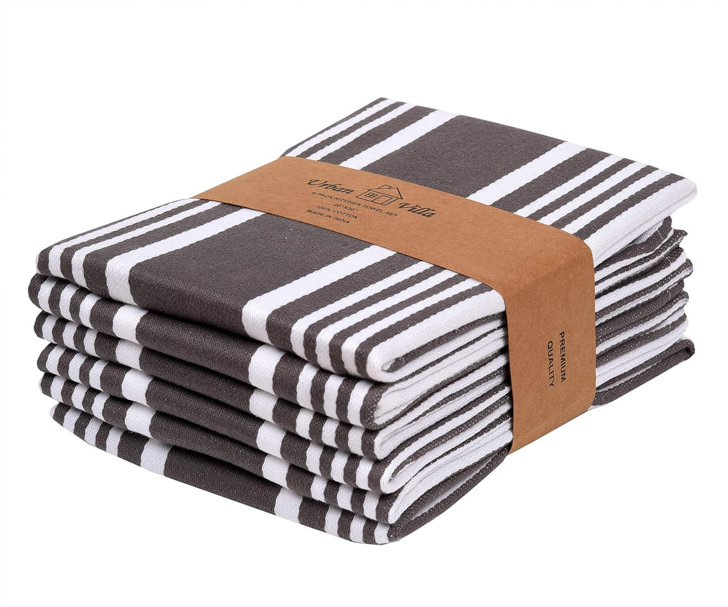 Premium 100% Cotton Kitchen Towels - Super Absorbent & Soft