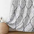 Joydeco Printed Curtains 96 in Long Vintage Floral Panels - Farmhouse