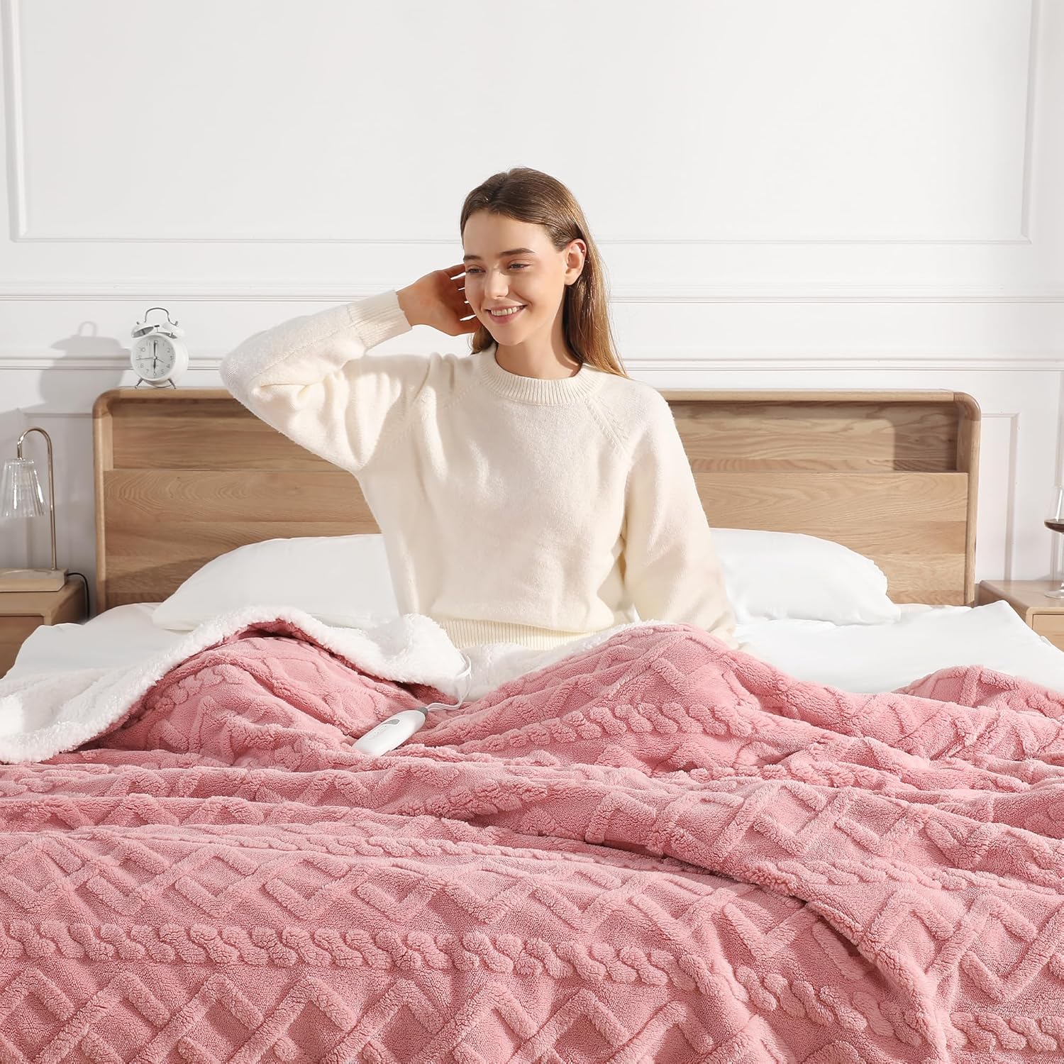 Heated Blanket King Size with Dual Controllers for Comfort
