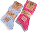 Alpaca Wool Winter Socks for Men or Women - 4 Pair Pack