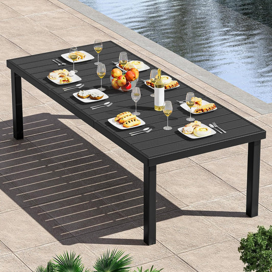 YITAHOME Aluminum Patio Dining Table for 8 - Stylish & Durable