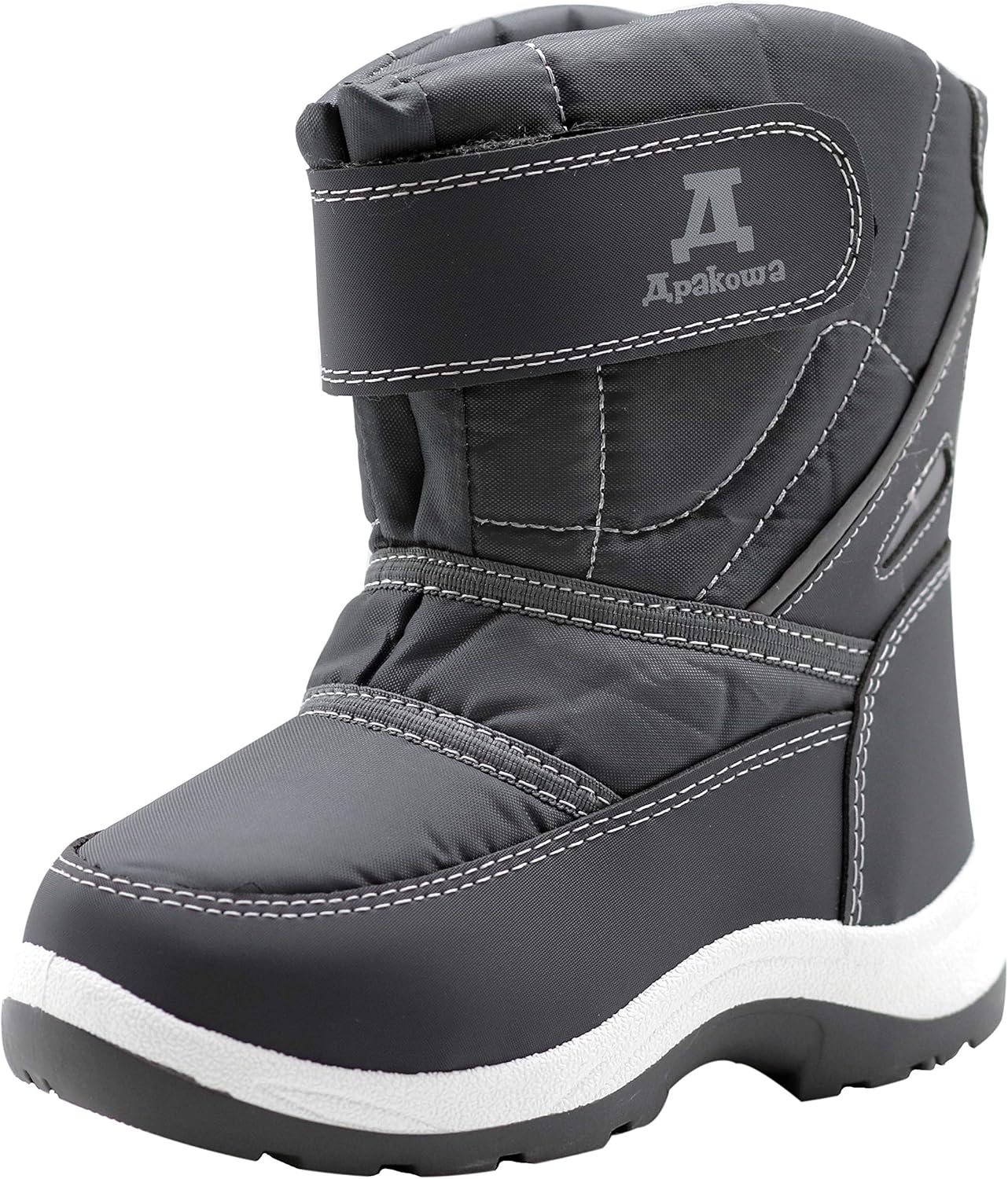 Apakowa Kids Cold Weather Water Resistant Winter Snow Boots