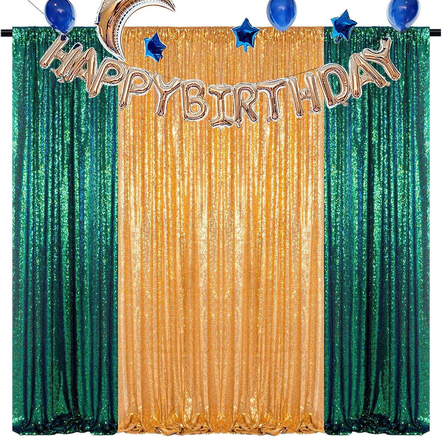 DUOBAO Sequin Backdrop Curtain for Stunning Event Decor