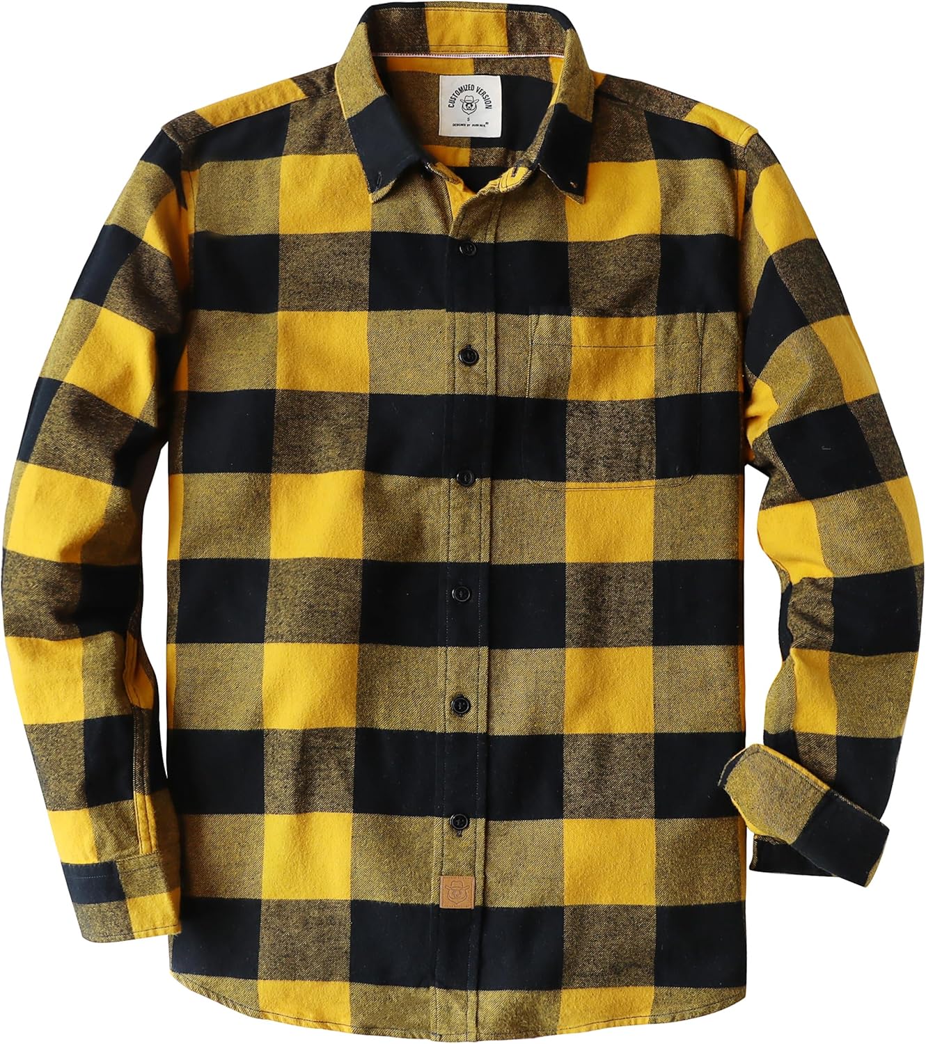 Dubinik Flannel Shirt for Men - Cozy Cotton Long Sleeve Style
