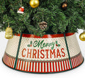 Putuo Decor 27in Metal Christmas Tree Collar Light Yellow - Rustic