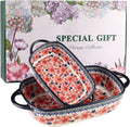 Casserole Dishes for Oven Ceramic Baking Dish Set - Gift-Ready Vintage