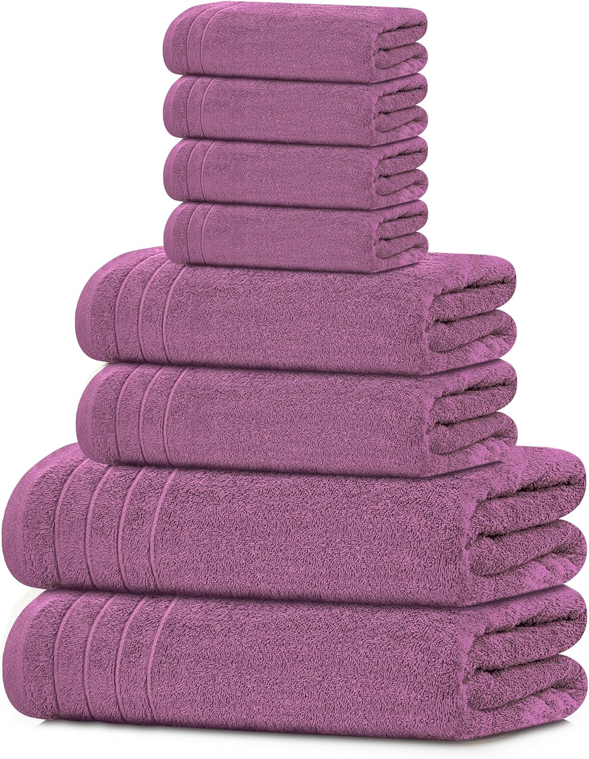 Tens Towels Pack of 8 Towels Set for Ultimate Bathroom Comfort