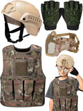 Cuffbow Tactical Vest Helmet Gloves Mask Set - Complete Airsoft