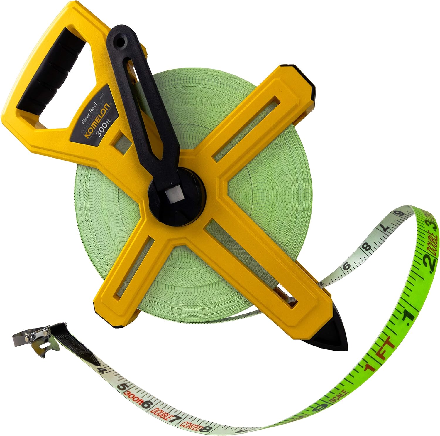 Komelon 6633 Open Reel Fiberglass Tape Measure for Precision