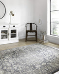 Loloi Teagan TEA-01 Denim/Mist 6ft-7in x 9ft-2in Area Rug - Soft