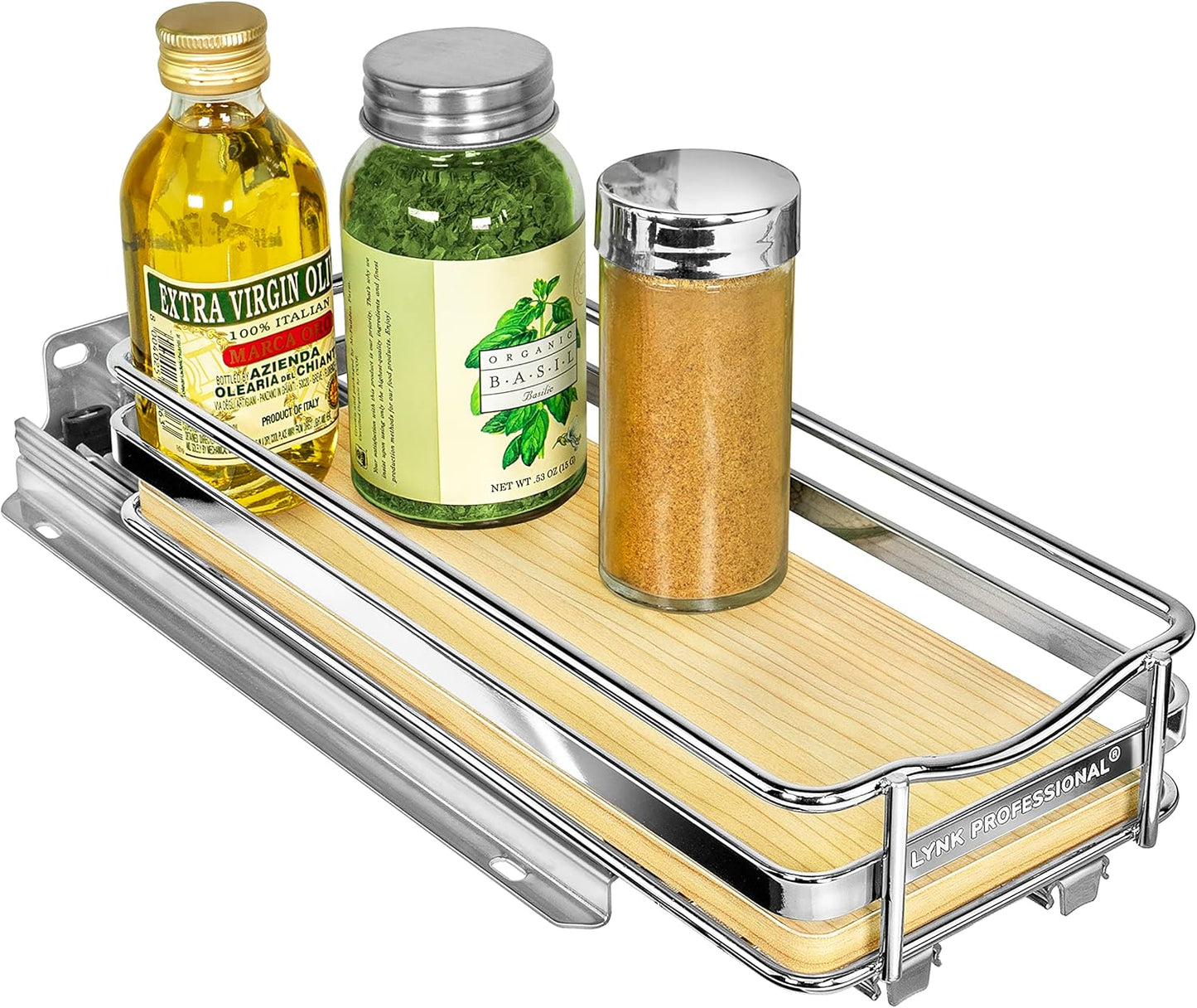 LYNK PROFESSIONAL Elite Pull Out Spice Rack Organizer for Cabinets