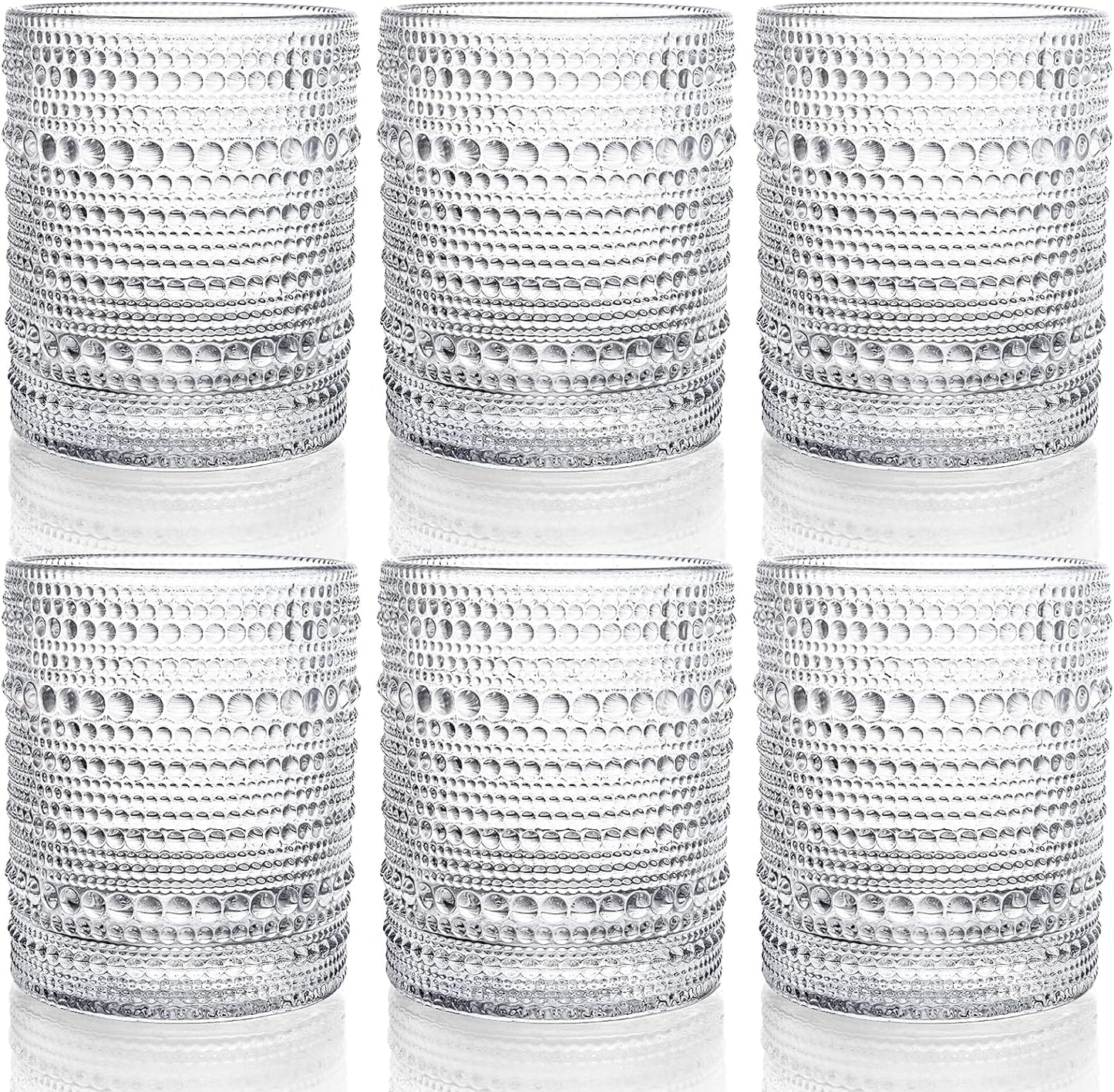 Vintage Hobnail Glassware Set - Enhance Beverage Enjoyment