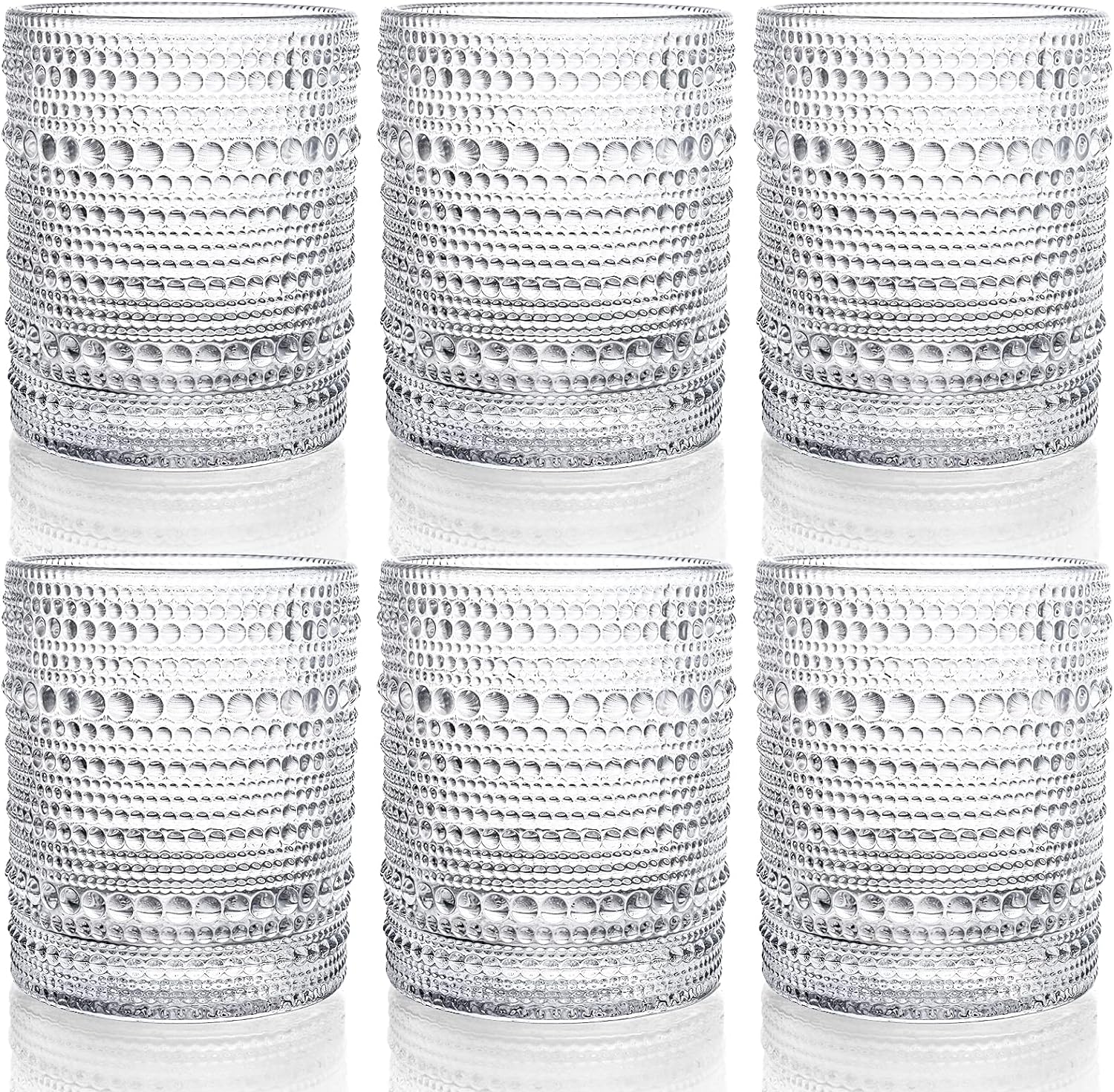Vintage Hobnail Glassware Set - Enhance Beverage Enjoyment