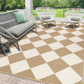 9x12 Outdoor Rug Reversible Plastic Straw Patio Mat - Waterproof