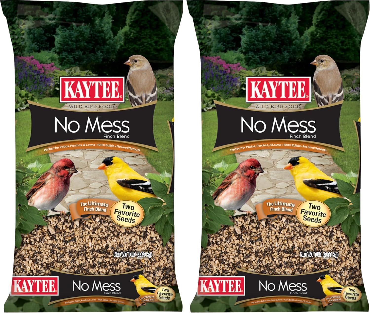 Kaytee Waste Free Finch Blend 8 Pounds for Happy Birds