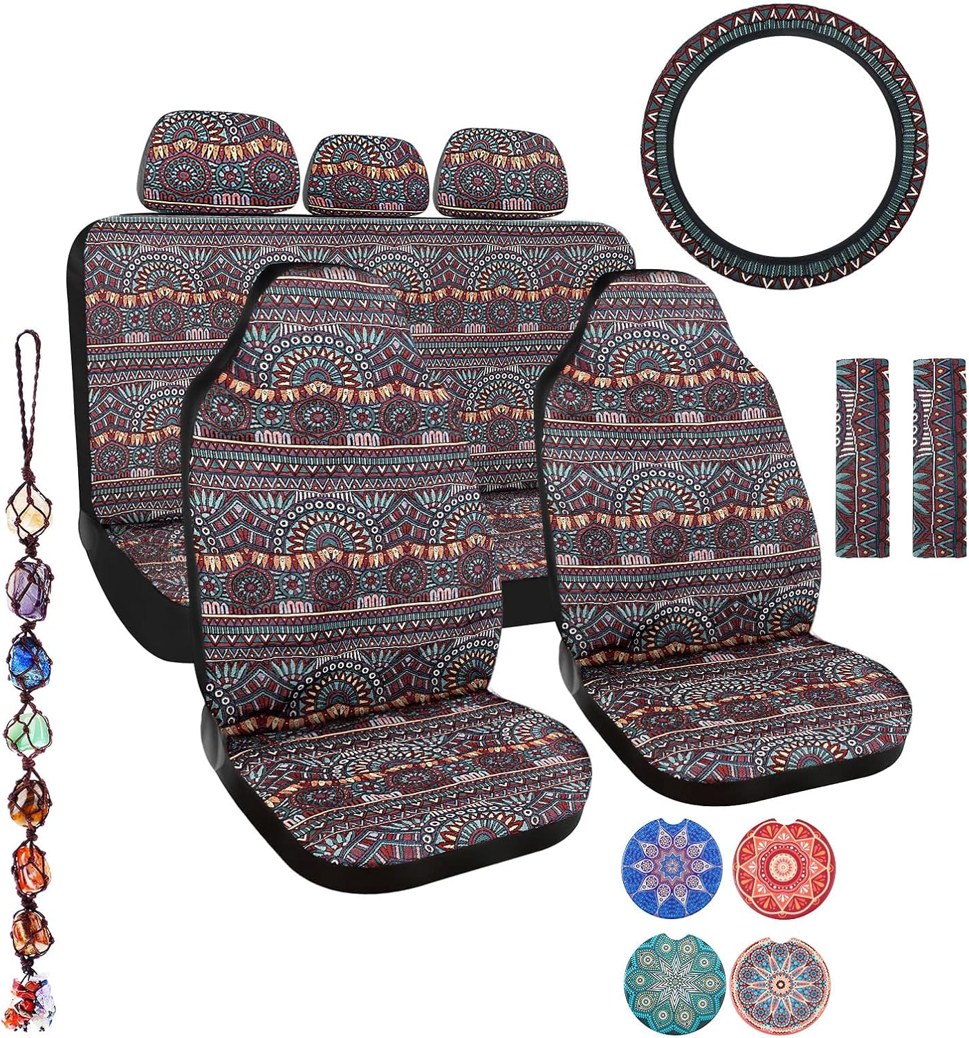 Baja Saddle Blanket Car Seat Covers Full Set for Most Cars