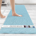 Plush Shaggy Chenille Bath Mat - Extra Soft, Super Absorbent