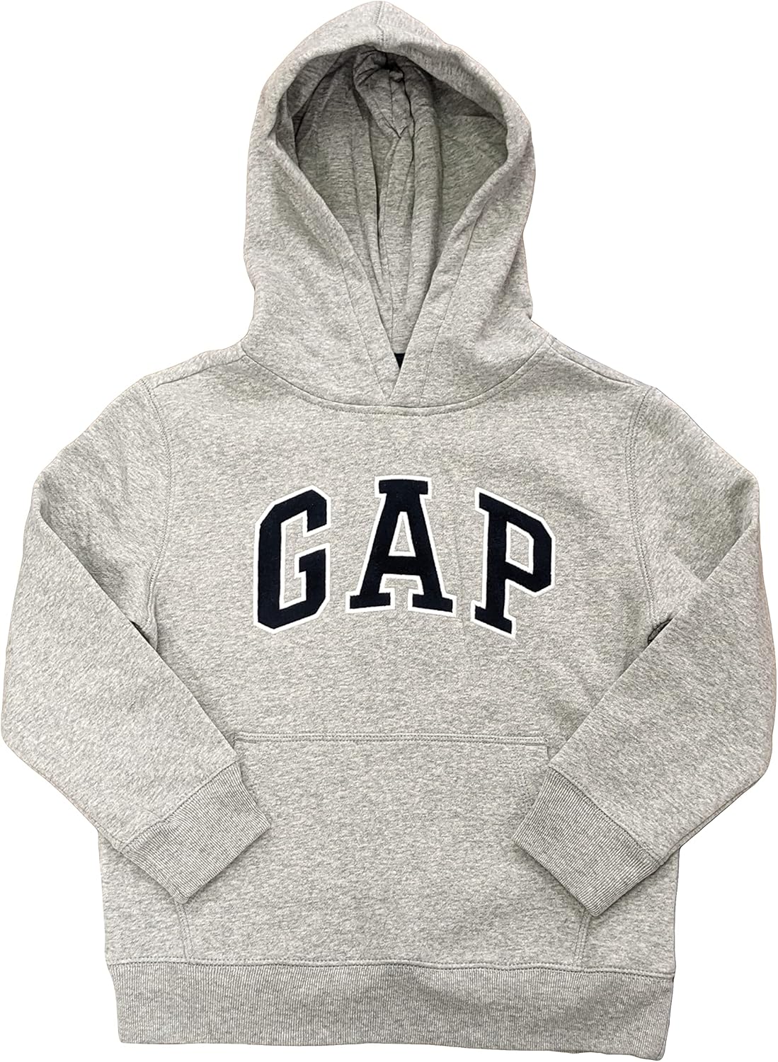 Gap Factory XL Boy's Navy Logo Hoodie in Light Grey