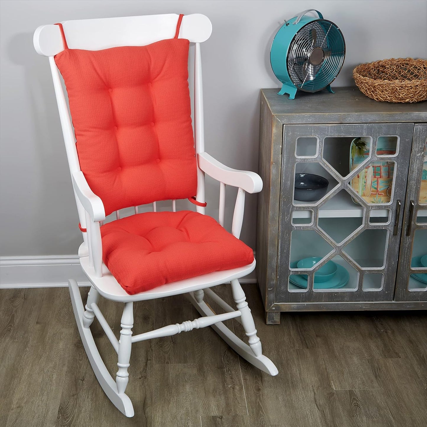Klear Vu Omega Non-Slip Rocking Chair Cushion Set for Comfort