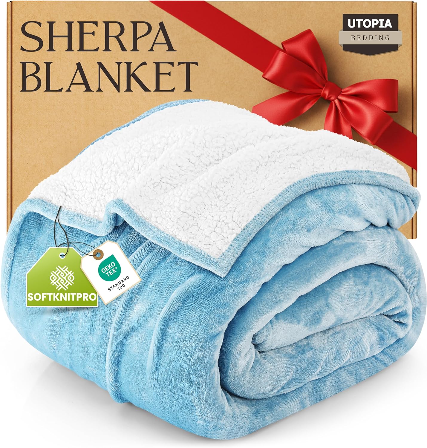 Utopia Bedding Sherpa Blanket King Size for Cozy Warmth and Style