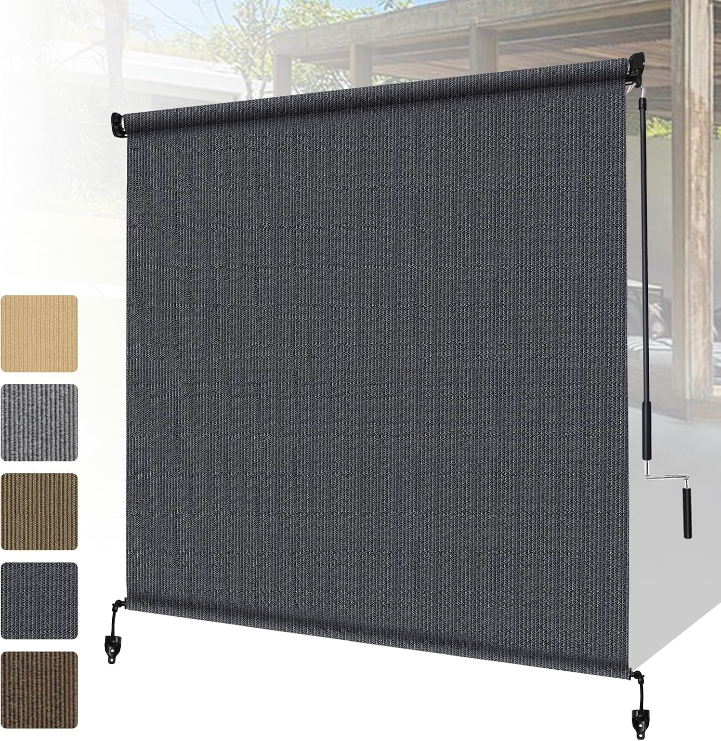 Shade&Beyond Outdoor Roller Shades for Patios and Porches