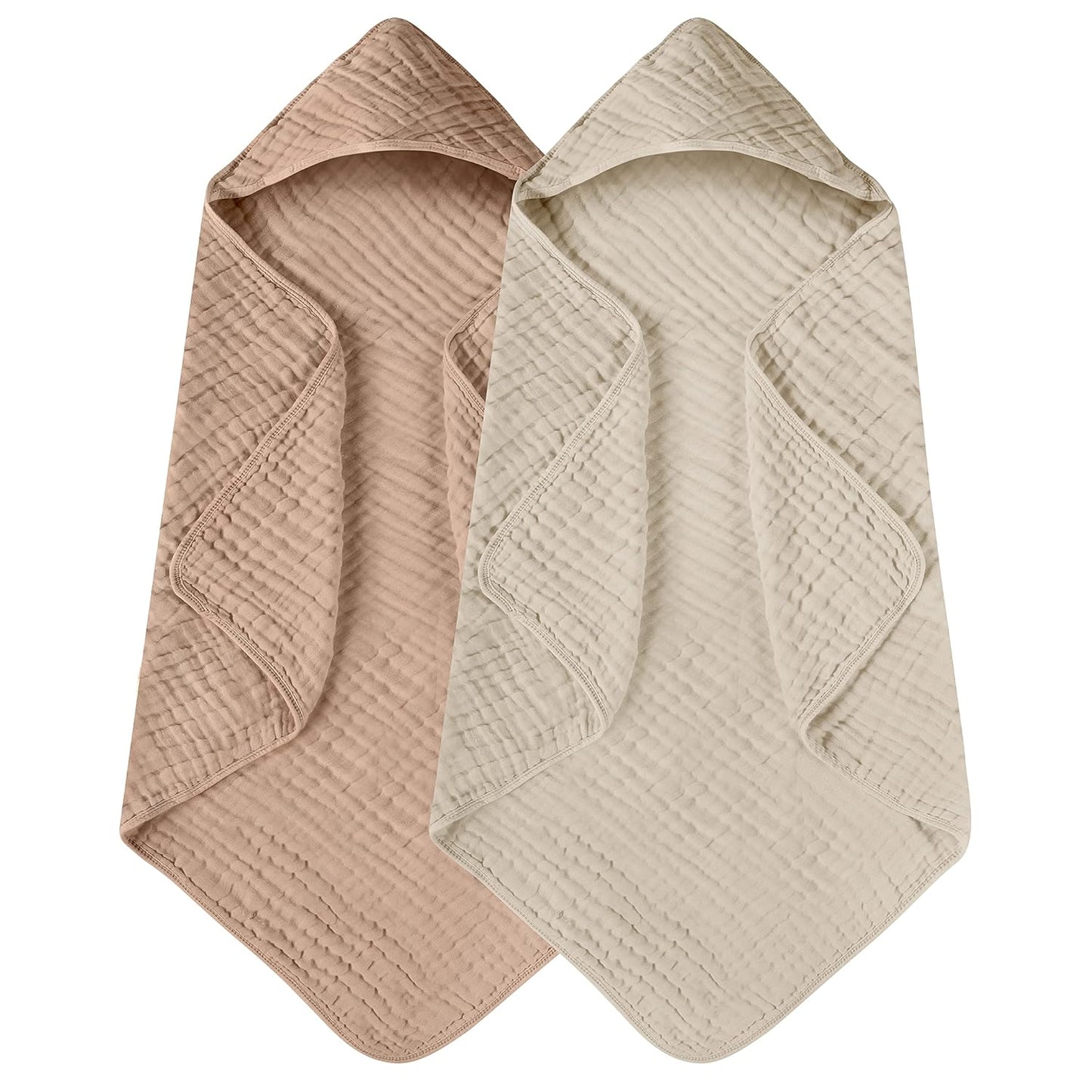 Yoofoss 100% Muslin Cotton Baby Towels - Soft & Absorbent