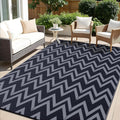 Waterproof Outdoor Rug 8x10 ft Reversible Patio Mat - Lightweight