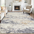 Modern Neutral Area Rugs for Living Room: Soft Washable Design
