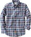 Dubinik Flannel Shirt for Men 100% Cotton Plaid - Soft, Warm Fit