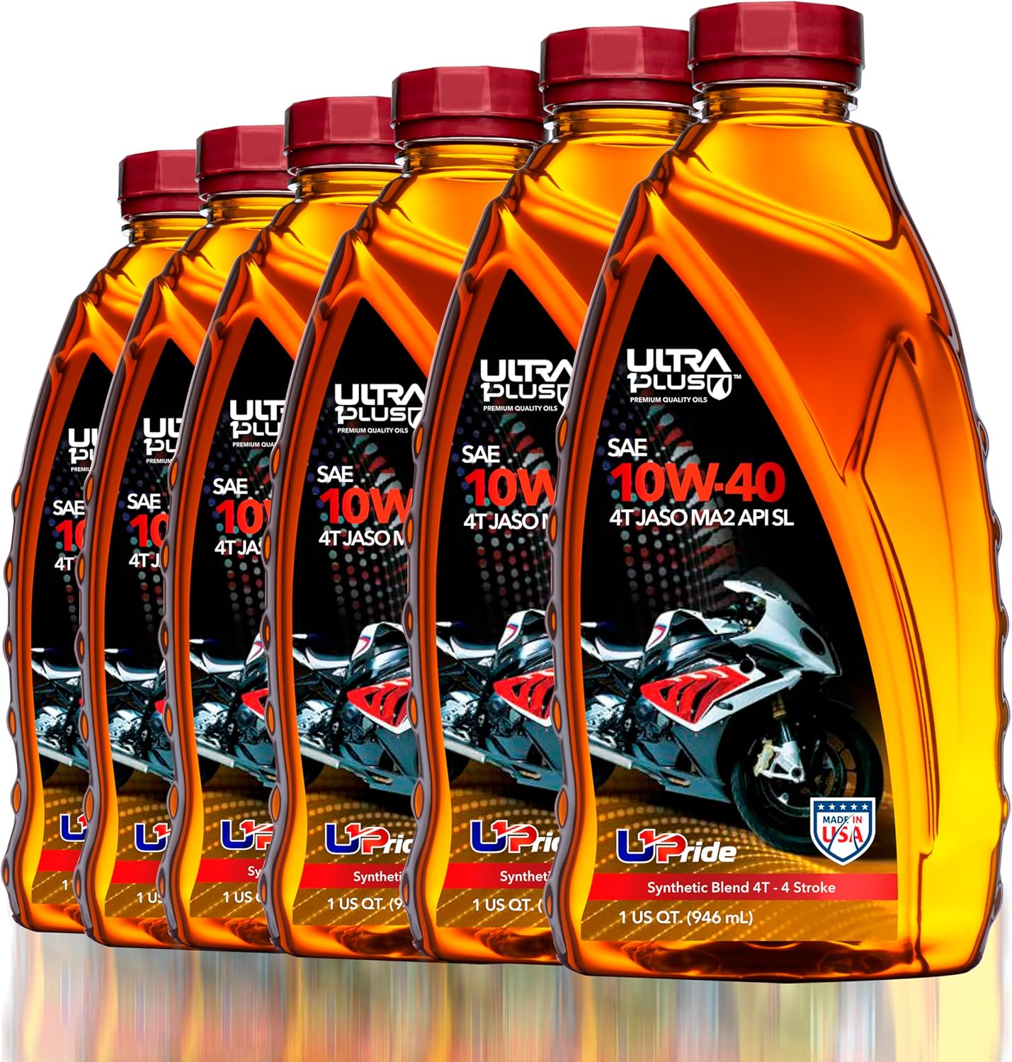 ULTRA 1PLUS 10W-40 Motorcycle Oil for Extended Engine Life