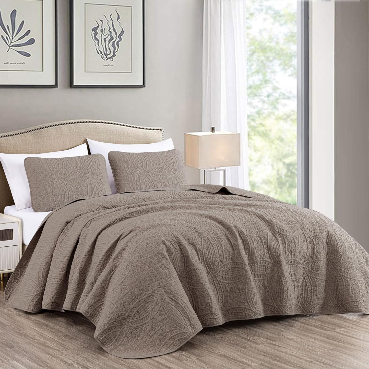 Austin 3-Piece Oversized Bedspread Set for King Size Beds