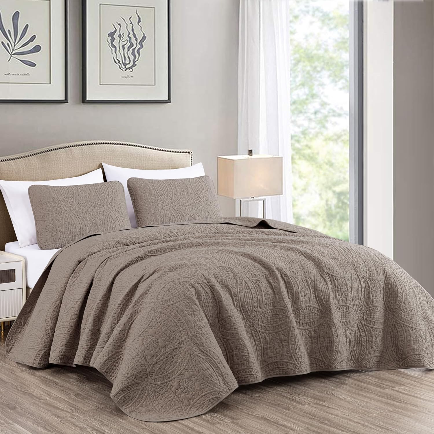 Austin 3-Piece Oversized Bedspread Set for King Size Beds