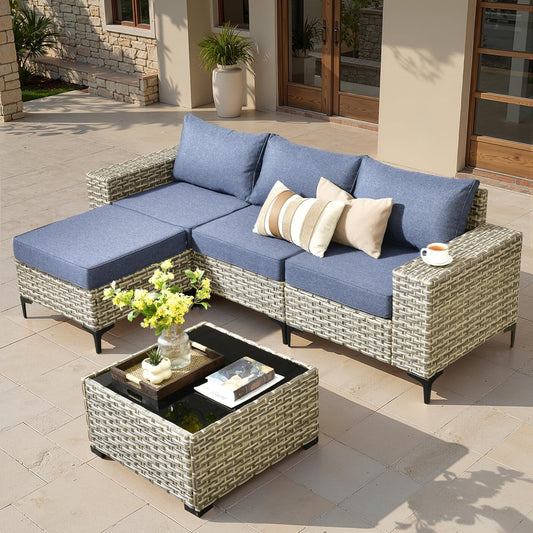 ovios 5 Pieces Patio Furniture Set for Modern Outdoor Living